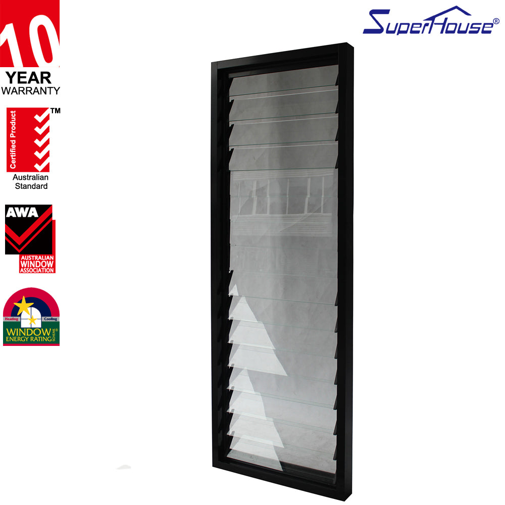 Superhouse Clear/Tinted/Nashiji/Mistlite Louvre Glass Louver Shutters with Factory Price