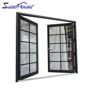 Superhouse AS2047 NFRC AAMA NAFS NOA standard thermal break double glazed swing doors