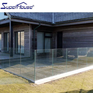 Superhouse Superhouse stainless steel balustrade with color tinted glass for commercial project