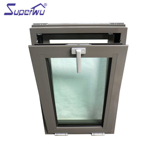 Superwu Aluminum burglar proof windows designs with safety tempered glass