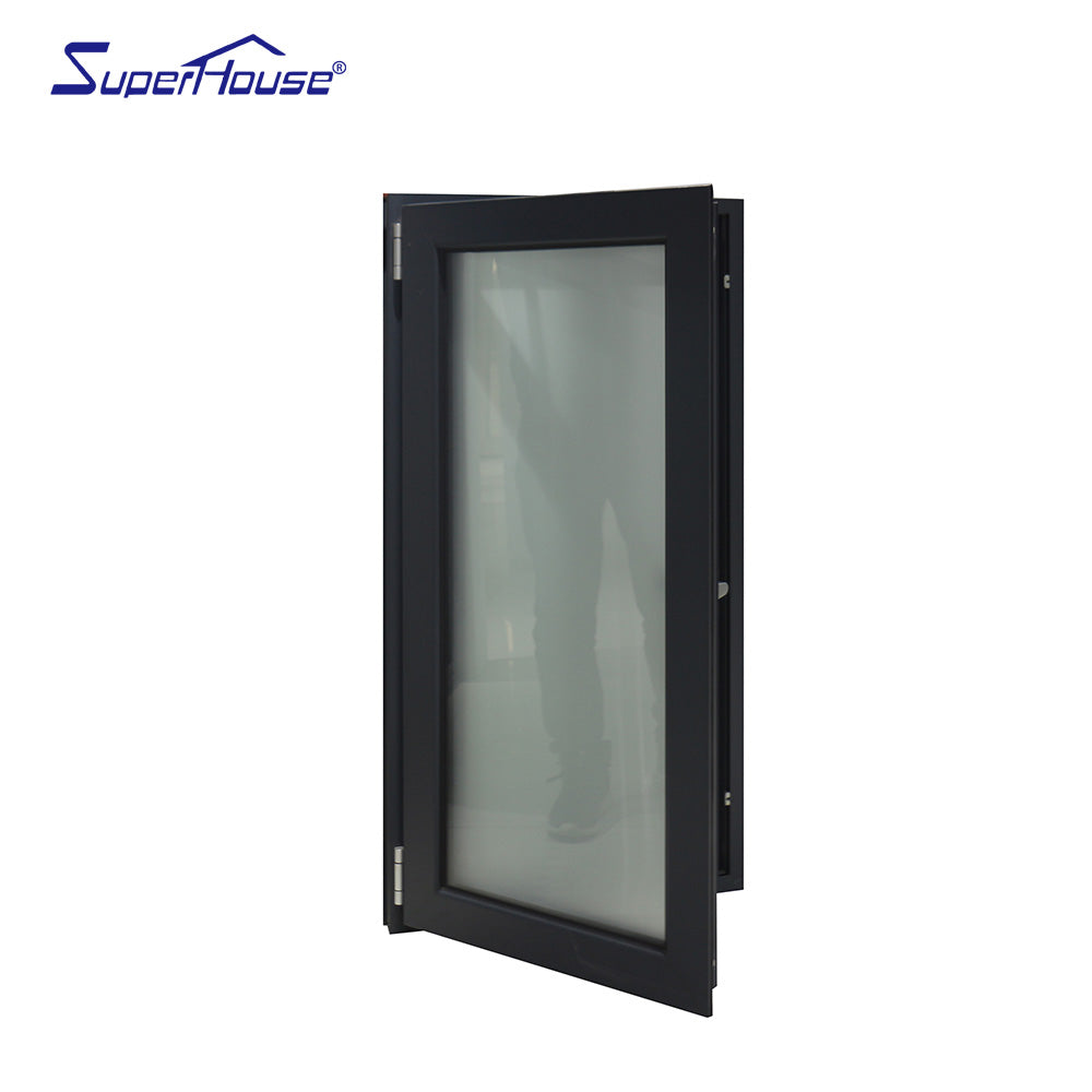 Superhouse Thermal break fire rated waterproof fixed glazing aluminum windows