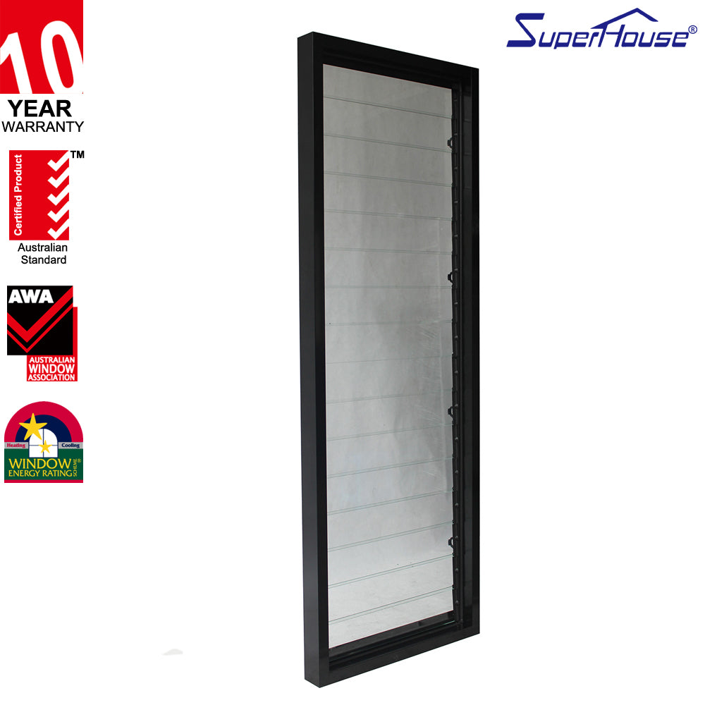 Superhouse Clear/Tinted/Nashiji/Mistlite Louvre Glass Louver Shutters with Factory Price