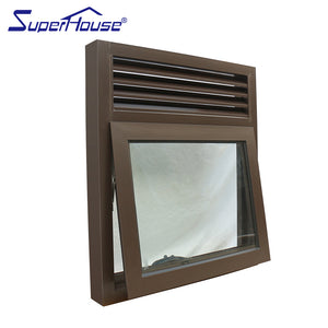 Superhouse Australia standard bronze color awning window with air vent