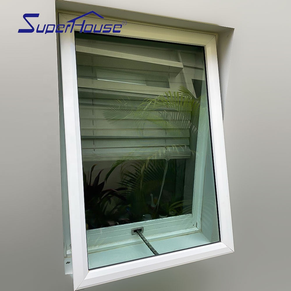 Superhouse Aluminum glass window with insert blinds