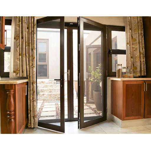 Superhouse Hot sale double panel hinges glass door for villa house
