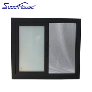 Superhouse Residential price thermal break Low-E glass aluminum sliding window with screen