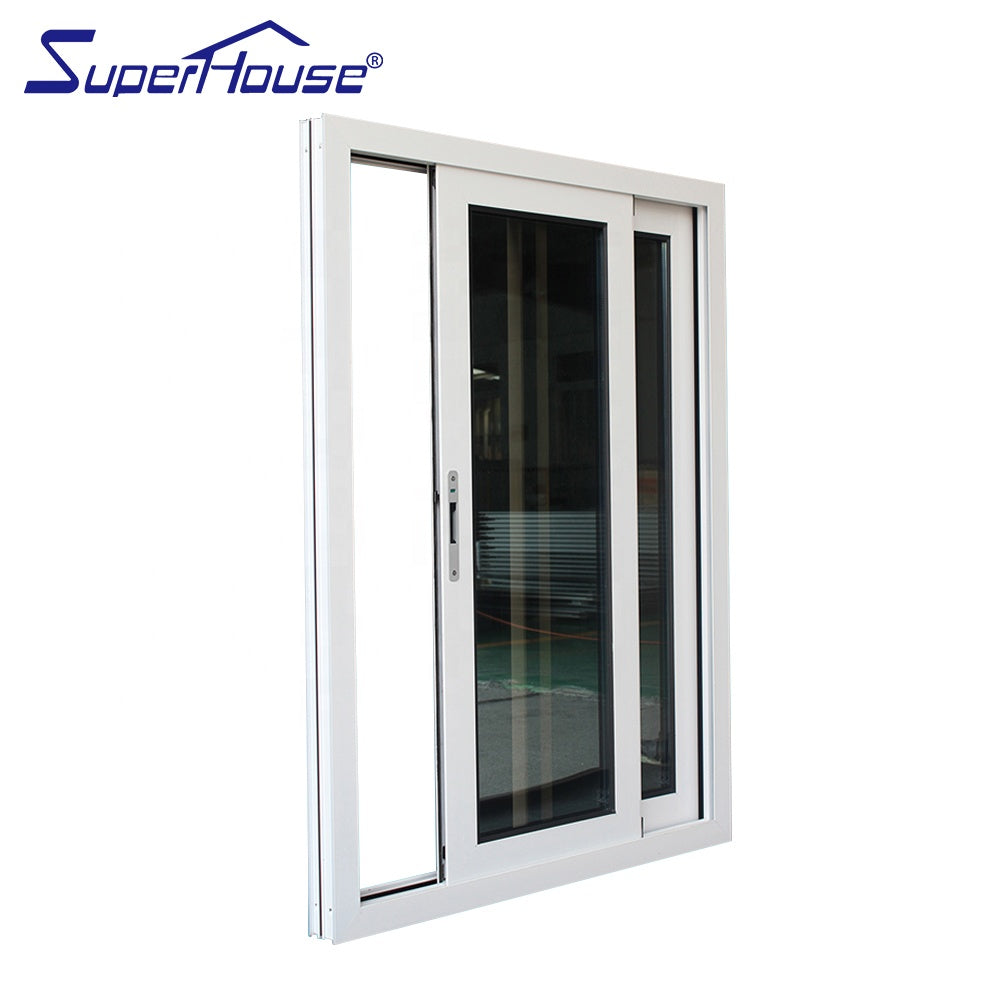 Superhouse Bahamas standard white color hurricane proof windows sliding window with reflective glass