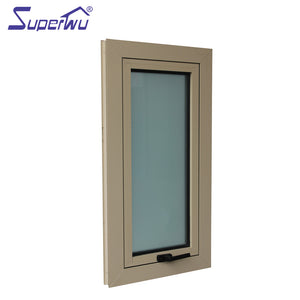 Superwu double glazed impact resistence aluminium awning window