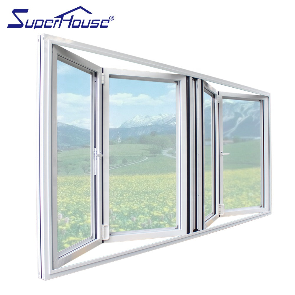 Superhouse Europe market style thermal break aluminum folding window