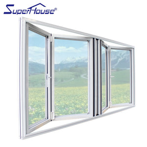 Superhouse Europe market style thermal break aluminum folding window