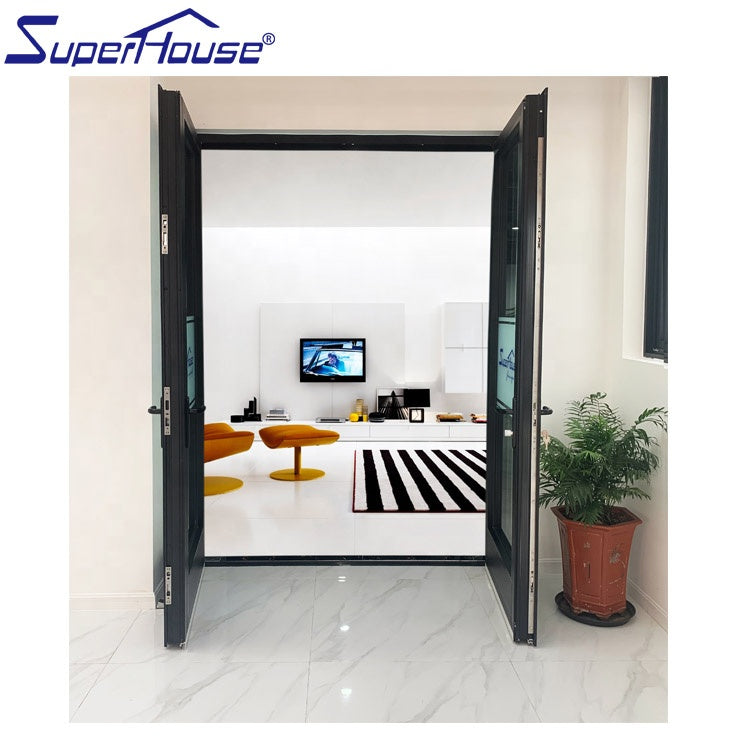 Superhouse American USA standard exterior commercial doors aluminum doors windows for sale