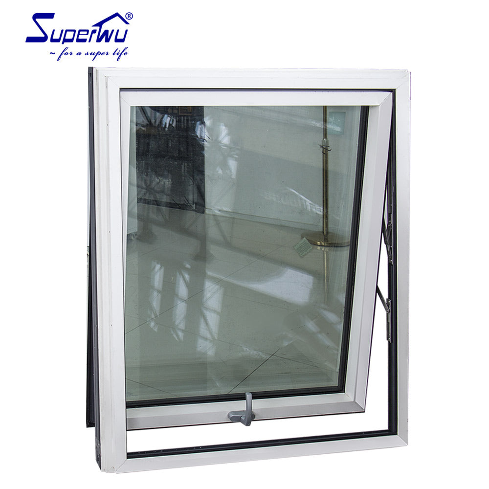 Superwu NFRC AS2047 standards glass aluminium awning Window with excellent soundproof & energy rating