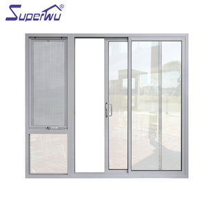 Superwu USA standard hurricane proof impact commercial sliding doors for sale