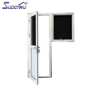 Superwu Sound proof waterproof aluminum bathroom door design