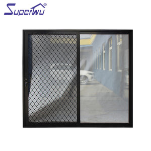 Superwu Modern hurricane impact partition wall glass aluminium sliding doors