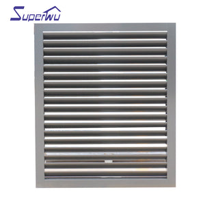 Superwu Customize size and color Australian standard aluminium alloy exterior sunshade louvre window