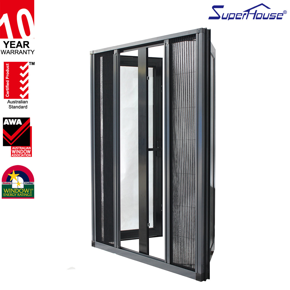 Superhouse American style aluminum frame Double glazing casement window with tinted glass