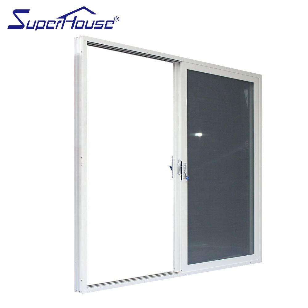 Superhouse American USA standard commercial sliding glass doors with tempered glass