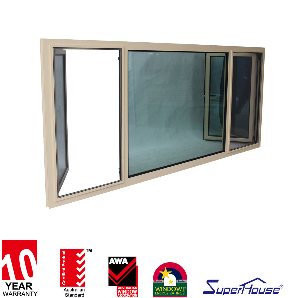 Superhouse American style aluminum frame tilt turn window for bathroom