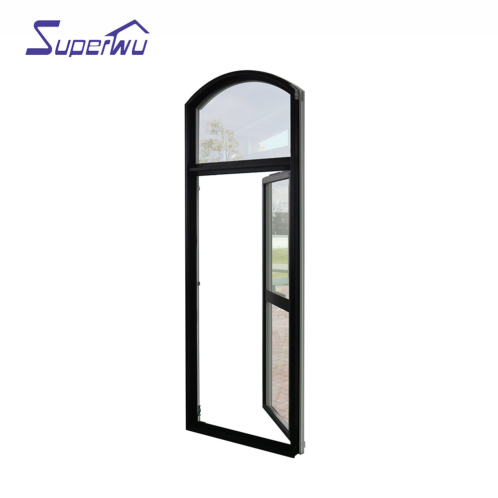 Superwu Latest Design Two Way Open Long slim aluminum profile Tilt And Turn Casement Glass Windows