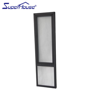 Superwu Aluminum black color tilt and turn window best quality aluminum windows