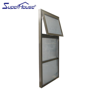 Superhouse USA standard most popular bronze color powder coating awning window import from Superhouse