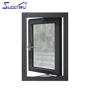 Superwu NFRC Certification Aluminum Passive House Energy Efficient casement Windows