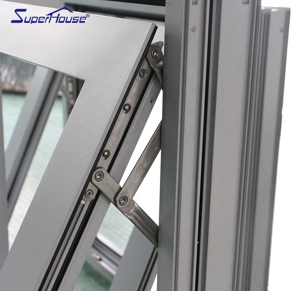 Superhouse Superhouse high quality aluminum windows with Stainless steel hardware for project near the sea