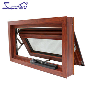 Superwu hot sale product window top hung toilet windows aluminum top hung window