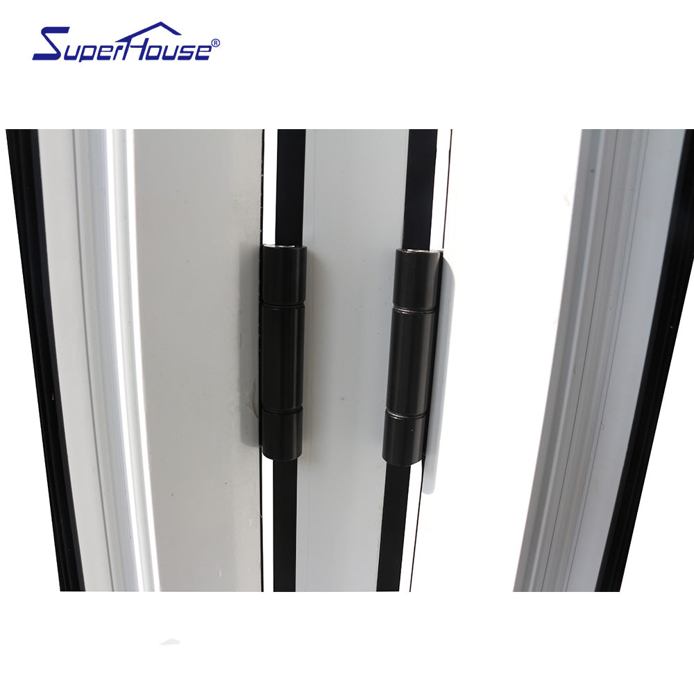 Superhouse Australia standard/Fl approved Accordion folding door design aluminum folding glass doors