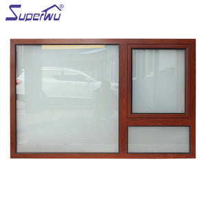 Superwu Hurrican proof Aluminum casement windows with Germany import handle and latch