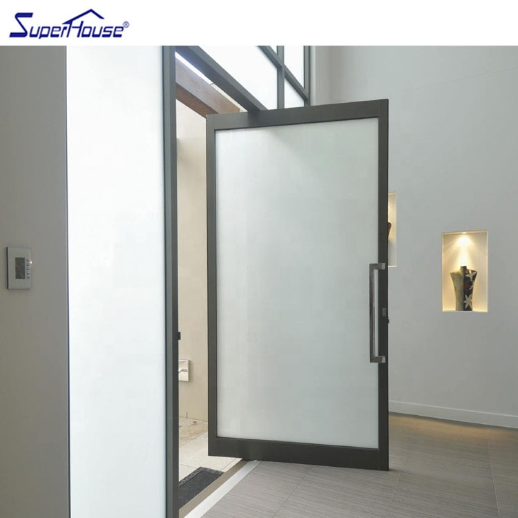 Superhouse Exterior aluminium glass pivot door for villa