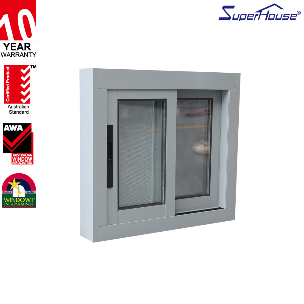 Superhouse Aluminum glass sliding windows With Thermal break profile