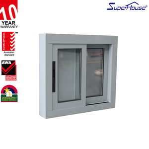 Superhouse Aluminum glass sliding windows With Thermal break profile