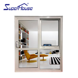Superhouse China manufacturer supply USA standard black aluminum glass windows