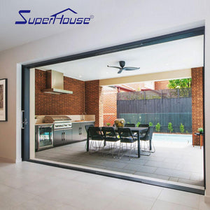 Superhouse American USA standard hurricane proof impact commercial sliding doors for sale