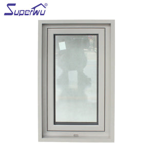 Superwu Hurrican Certified Sound Proofing Simple Design House Aluminum Tilt And Turn Window