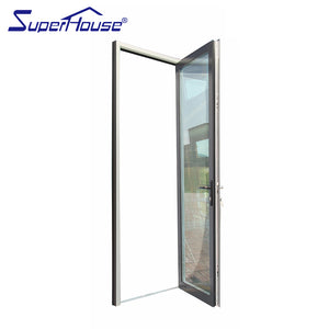 Superhouse AS2047 NFRC AAMA NAFS NOA standard double glass commercial swing door