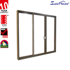 Superhouse USA standard glass sliding door system heavy duty aluminium sliding door