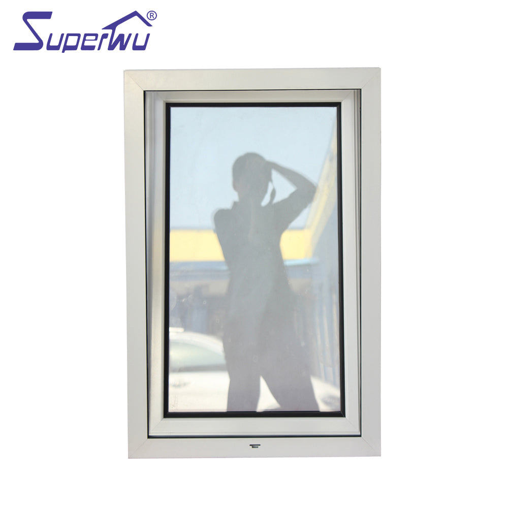 Superwu White frame color thermally broken profiles double glazed wind ...