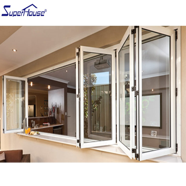 Superhouse Europe market style thermal break aluminum folding window