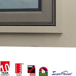 Superhouse Tempered Glazed Window For Home Decoration Aluminum Tilt And Turn Window