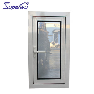Superwu NFRC Standard impact proof Custom Made Double Glazed Aluminum out swing Windows