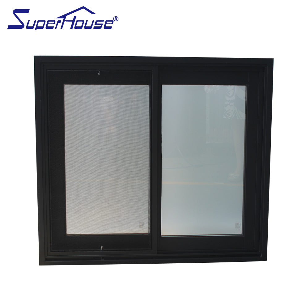 Superhouse AS2047/NOA/NFRC aluminum alloy tempered glass sliding window