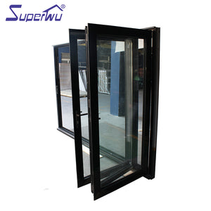 Superwu Sliding room aluminum folding doors with retractable fly screen for large folding door