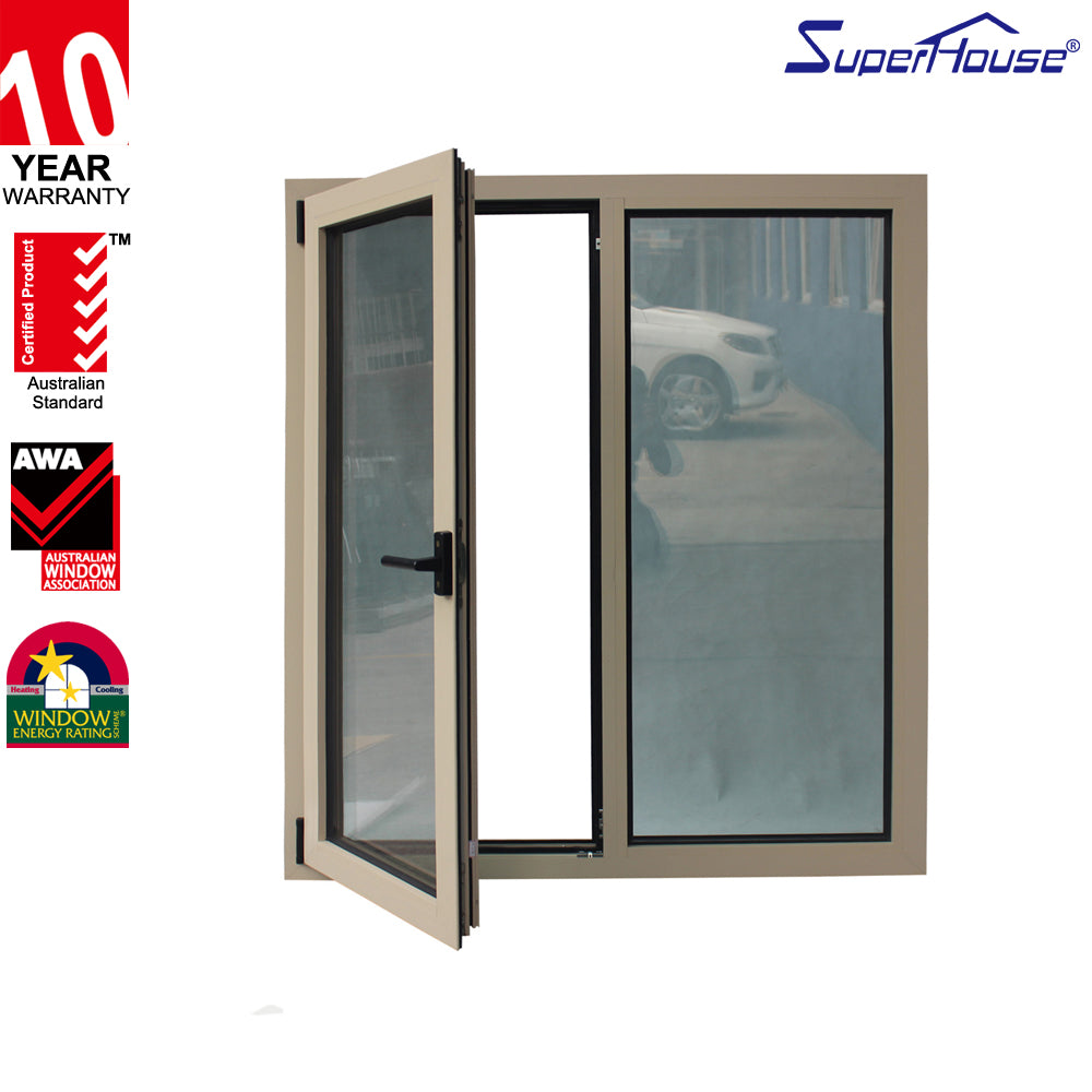 Superhouse high quality aluminum tilt and turn window with German hardware
