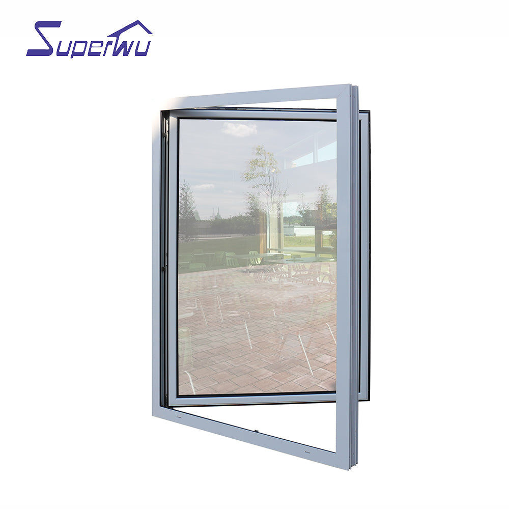Superwu certified supplier hurricane proof aluminium double glazed tilt and turn window