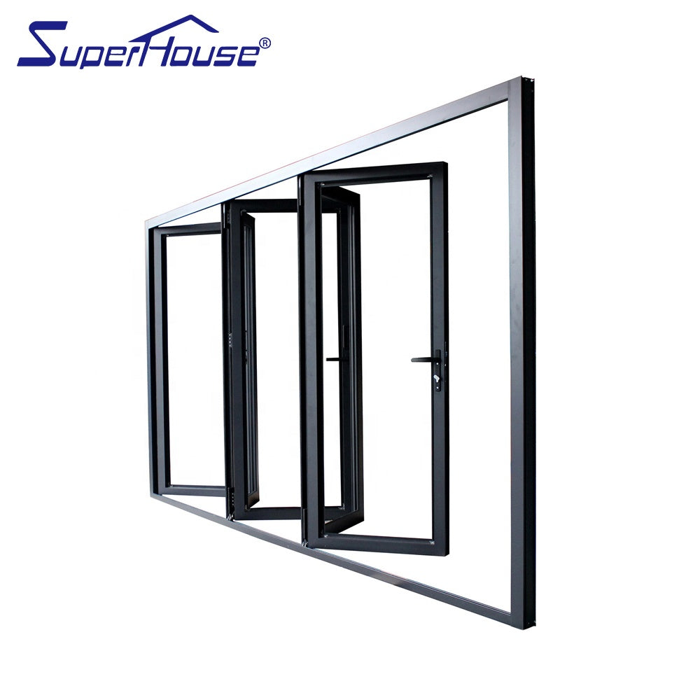 Superhouse Superhouse hot sale tempered glass folding door