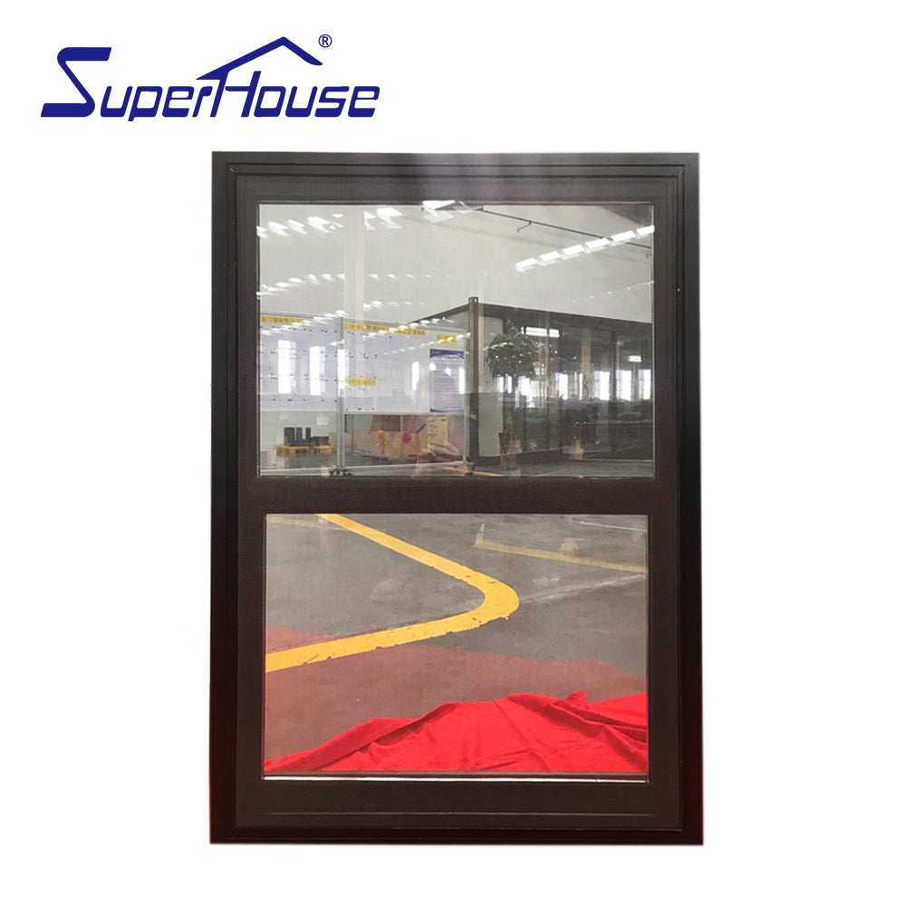 Superhouse USA NFRC standard vertical sliding window single hung window for house