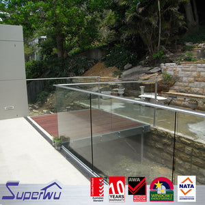Superwu Superhouse cheap glass stainless handrail